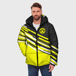 Куртка зимняя мужская Borussia FC: Sport Line 2018, цвет: 3D-красный — фото 2