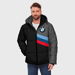 Куртка зимняя мужская BMW БМВ, цвет: 3D-черный — фото 2