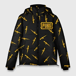 Куртка зимняя мужская PUBG: Black Weapon, цвет: 3D-красный