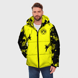 Куртка зимняя мужская FC Borussia Dortmund: Yellow Original, цвет: 3D-черный — фото 2