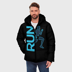 Куртка зимняя мужская RUN: Black Style, цвет: 3D-черный — фото 2