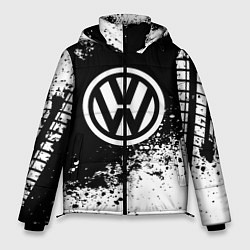 Куртка зимняя мужская Volkswagen: Black Spray, цвет: 3D-красный