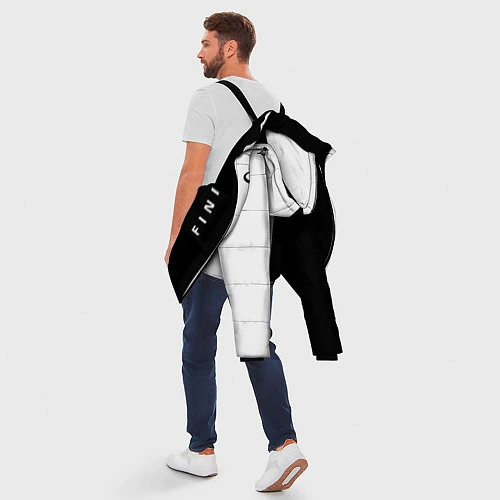 Мужская зимняя куртка Infiniti: Black & White / 3D-Черный – фото 5
