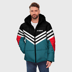 Куртка зимняя мужская Firm 90s: Arrows Style, цвет: 3D-черный — фото 2