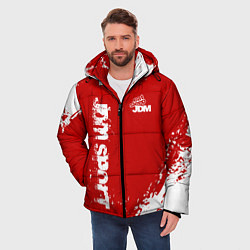 Куртка зимняя мужская Eat Sleep JDM: Red Style, цвет: 3D-красный — фото 2