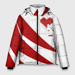Куртка зимняя мужская Игра в сердца, цвет: 3D-черный