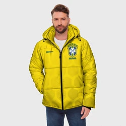 Куртка зимняя мужская Brazil Team: WC 2018, цвет: 3D-черный — фото 2