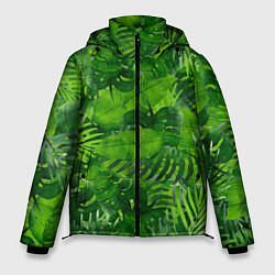 Куртка зимняя мужская Тропический лес, цвет: 3D-красный