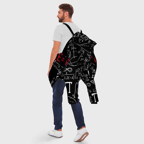 Мужская зимняя куртка Формулы физики / 3D-Черный – фото 5