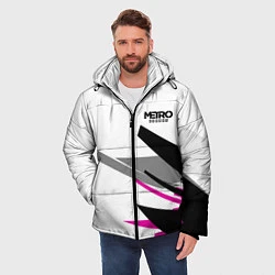 Куртка зимняя мужская Metro Exodus: White Style, цвет: 3D-черный — фото 2