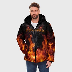 Куртка зимняя мужская TES: Flame Wolf, цвет: 3D-черный — фото 2