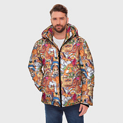 Куртка зимняя мужская Котобомбинг, цвет: 3D-черный — фото 2