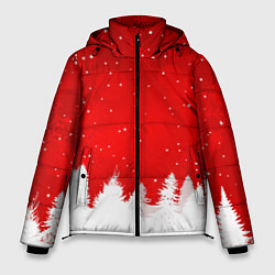 Куртка зимняя мужская Christmas pattern, цвет: 3D-красный