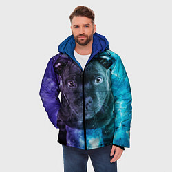 Куртка зимняя мужская Милый пёс, цвет: 3D-черный — фото 2