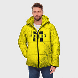 Куртка зимняя мужская Metro Exodus: Yellow Grunge, цвет: 3D-черный — фото 2
