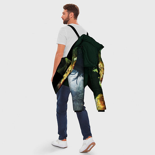 Мужская зимняя куртка Metro exodus - рыба мутант / 3D-Черный – фото 5