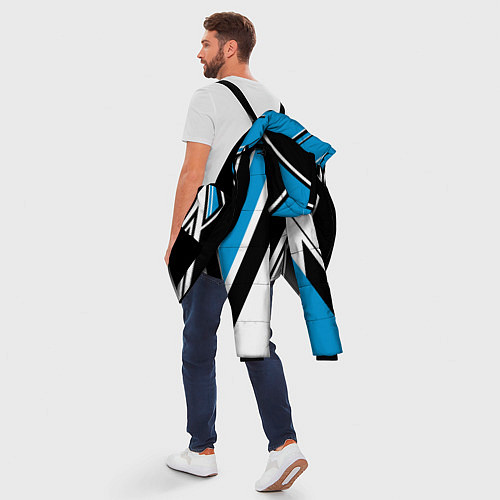 Мужская зимняя куртка Hockey black blue white / 3D-Черный – фото 5