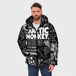 Куртка зимняя мужская Arctic Monkeys: I'm in a Vest, цвет: 3D-черный — фото 2