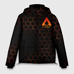 Куртка зимняя мужская Apex Legends: Orange Carbon, цвет: 3D-черный