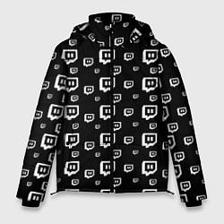 Куртка зимняя мужская Twitch: Black Pattern, цвет: 3D-красный
