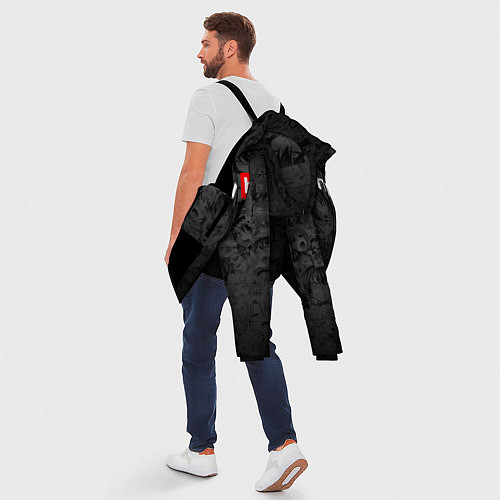 Мужская зимняя куртка PORNHUB AHEGAO / 3D-Черный – фото 5