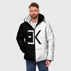 Куртка зимняя мужская Егор Крид: ЕК, цвет: 3D-красный — фото 2