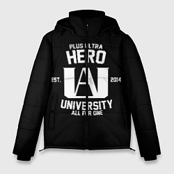 Куртка зимняя мужская My Hero Academia белый лого, цвет: 3D-черный