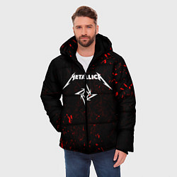 Куртка зимняя мужская METALLICA, цвет: 3D-красный — фото 2