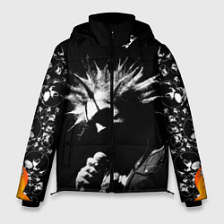 Куртка зимняя мужская Король и Шут Анархия спина, цвет: 3D-черный