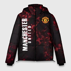 Куртка зимняя мужская Manchester United, цвет: 3D-черный