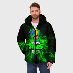 Куртка зимняя мужская BRAWL STARS LEON, цвет: 3D-черный — фото 2