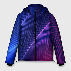Мужская зимняя куртка Фиолетово 3d волны 2020