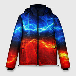 Куртка зимняя мужская Лёд и огонь, цвет: 3D-черный