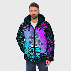 Куртка зимняя мужская BRAWL STARS ОБОРОТЕНЬ LEON, цвет: 3D-черный — фото 2