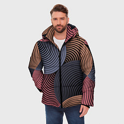 Куртка зимняя мужская Абстрактный узор, цвет: 3D-черный — фото 2