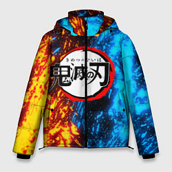 Куртка зимняя мужская KIMETSU NO YAIBA, цвет: 3D-светло-серый