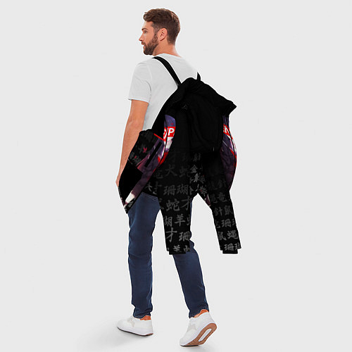 Мужская зимняя куртка SENPAI ANIME / 3D-Черный – фото 5