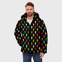Куртка зимняя мужская BILLIE EILISH, цвет: 3D-светло-серый — фото 2