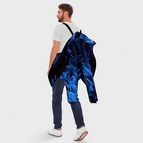 Мужская зимняя куртка BLUE FIRE FLAME / 3D-Черный – фото 5