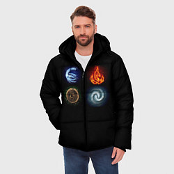 Куртка зимняя мужская Аватар, цвет: 3D-черный — фото 2