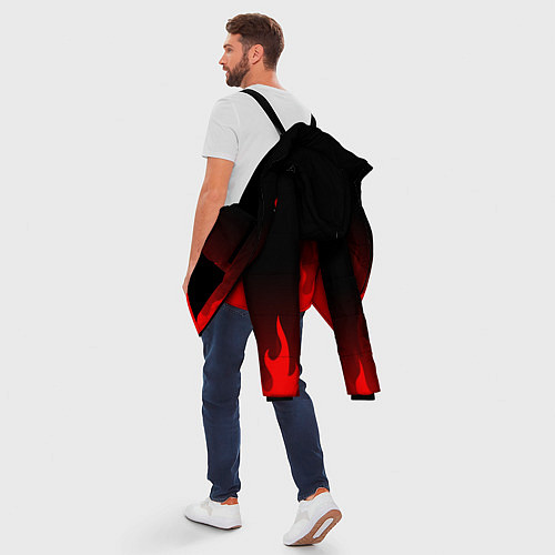 Мужская зимняя куртка GURREN LAGANN / 3D-Черный – фото 5