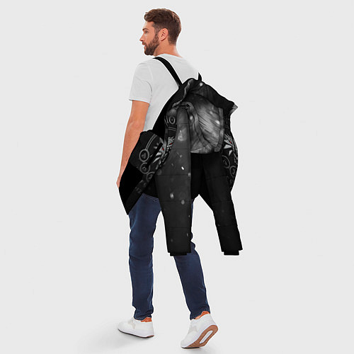 Мужская зимняя куртка ВЕДЬМАК / 3D-Черный – фото 5