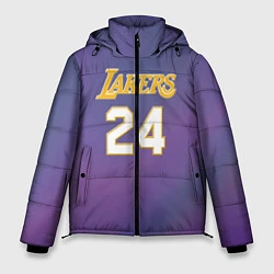 Куртка зимняя мужская Los Angeles Lakers Kobe Brya, цвет: 3D-черный