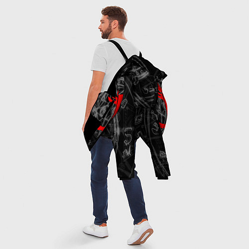 Мужская зимняя куртка DOOM / 3D-Черный – фото 5