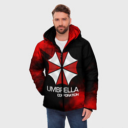 Куртка зимняя мужская UMBRELLA CORP, цвет: 3D-красный — фото 2