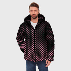Куртка зимняя мужская Ромбы, цвет: 3D-светло-серый — фото 2