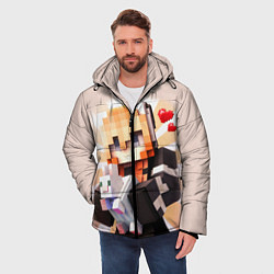 Куртка зимняя мужская MINECRAFT, цвет: 3D-светло-серый — фото 2