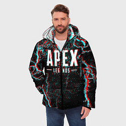 Куртка зимняя мужская APEX LEGENDS GLITCH, цвет: 3D-черный — фото 2