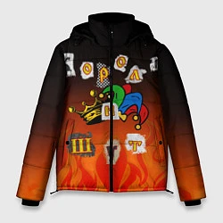 Куртка зимняя мужская Король и Шут, цвет: 3D-черный