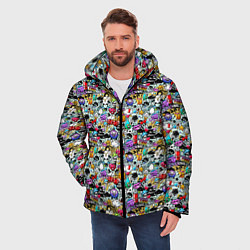 Куртка зимняя мужская Stickerboom, цвет: 3D-черный — фото 2